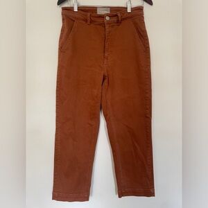 Everlane High Waisted Jean (Burnt Orange)